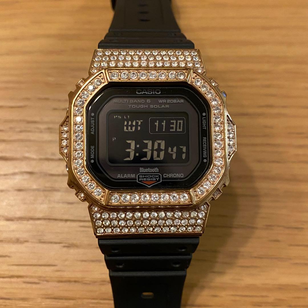 ケ*ン様 希少　カシオ　G-SHOCK GW-B5600 廃盤ダイヤモンドベゼル GW-B5600HR-1JF | CASIO