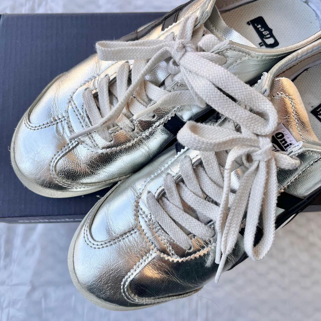 24.0㎝ オニツカタイガー メキシコ66 ピュアシルバー ブラック