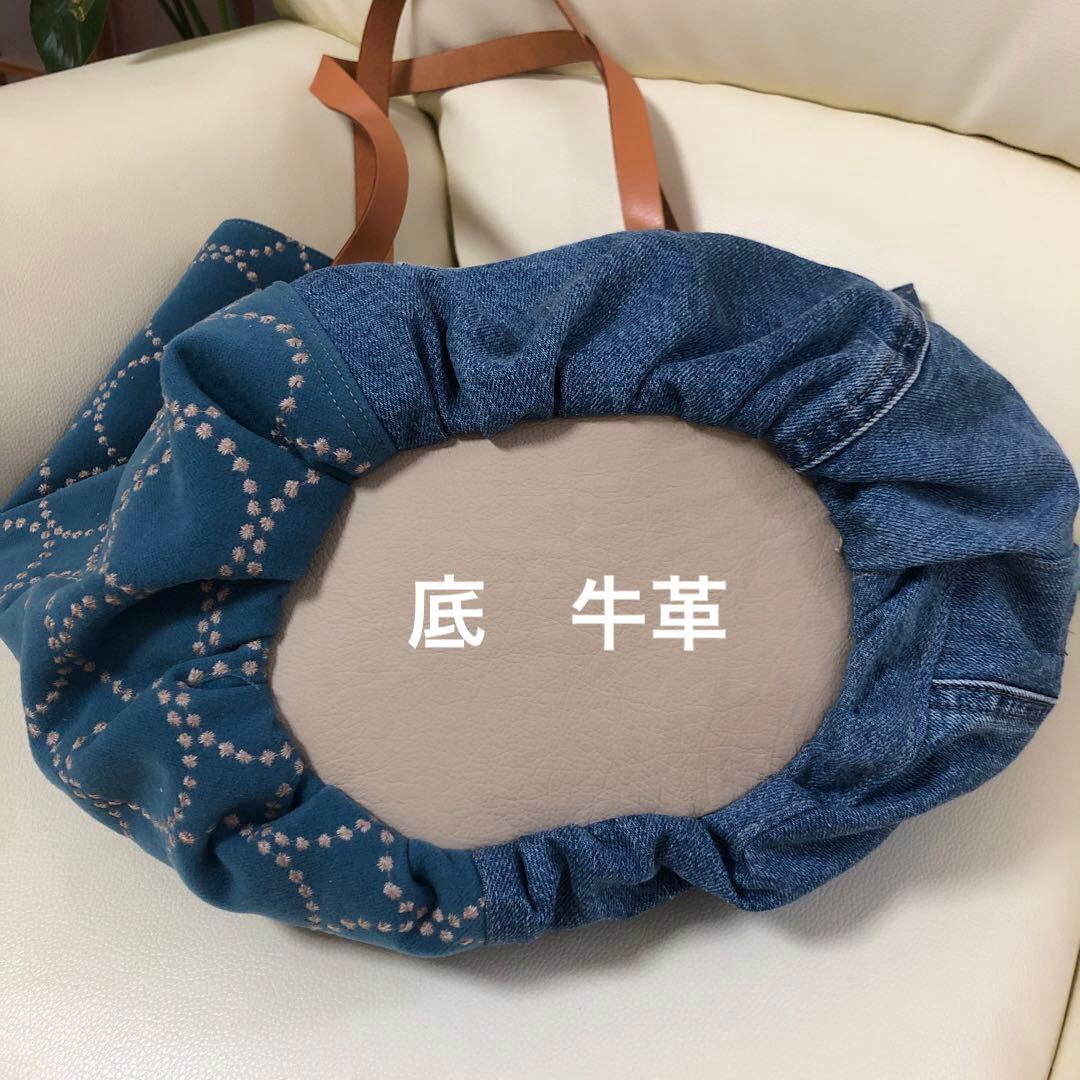 ミナペルホネン ＊ハンドメイド　Poco bag 《タンバリン》リメイクデニム