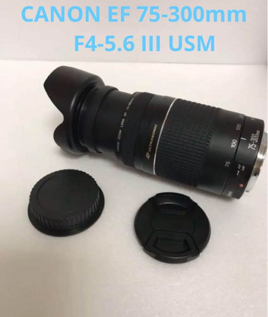 ☆迫力の300㎜☆Canon EF75-300 F4-5.6 III USM☆ Amazon.com : Canon EF 75-300mm f/4-5.6 III Telephoto Zoom Lens for