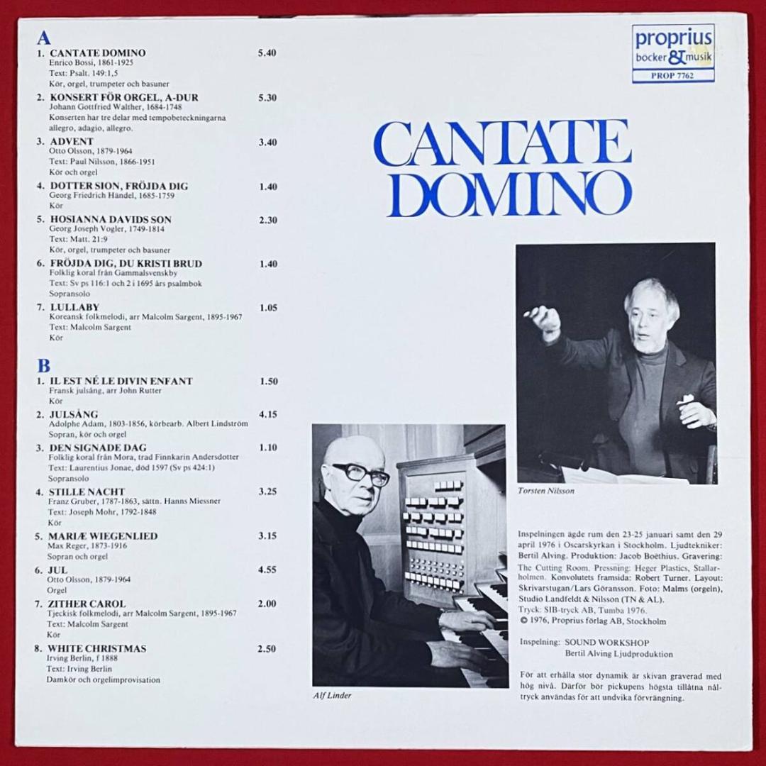 ★至高の名作【SWE完全初出／白地青文字ジャケ／極上美品】 カンターテ・ドミノ