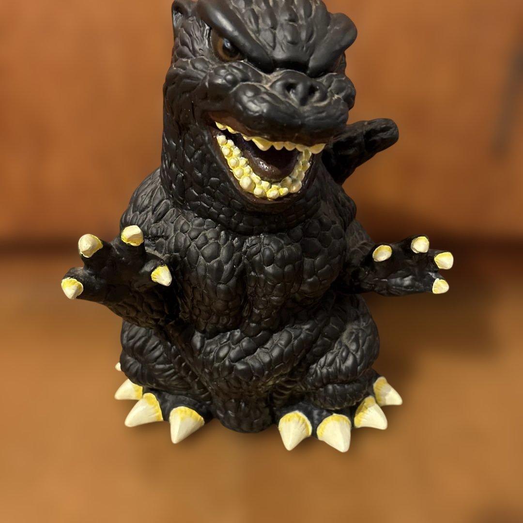 ゴジラ 貯金箱 黒 - メルカリ