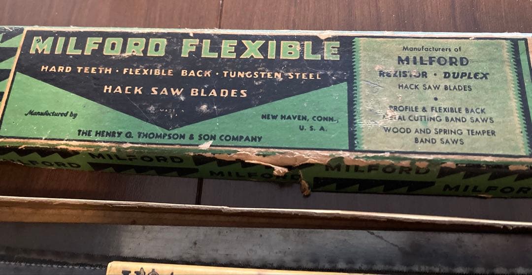 40sUSA製ATKINS社製弓のこぎりとMILFORD社の替え刃のセット - メルカリ