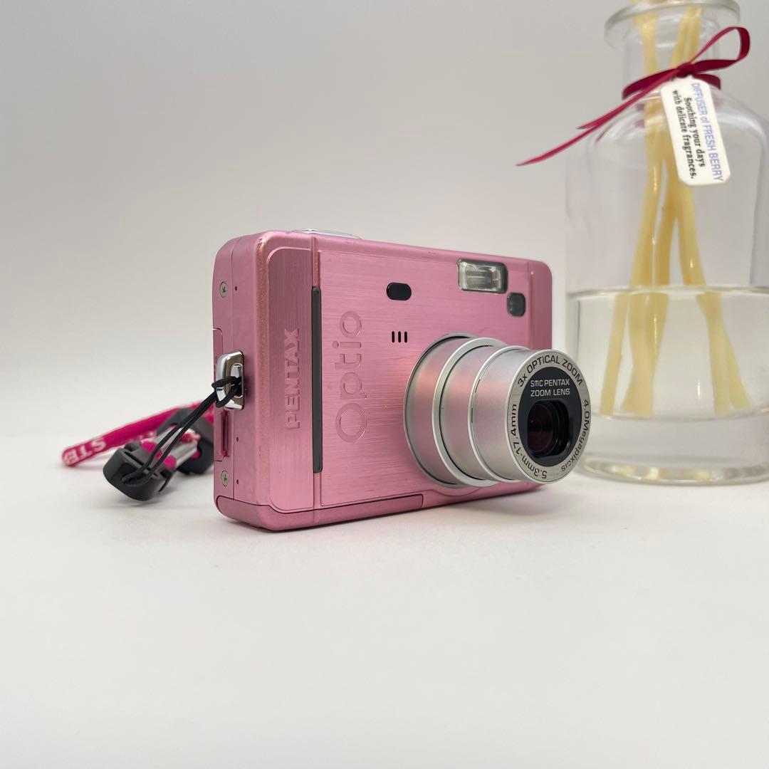 動作確認済✨PENTAX Optio S40✨スマホ転送OK 単三電池 可愛い