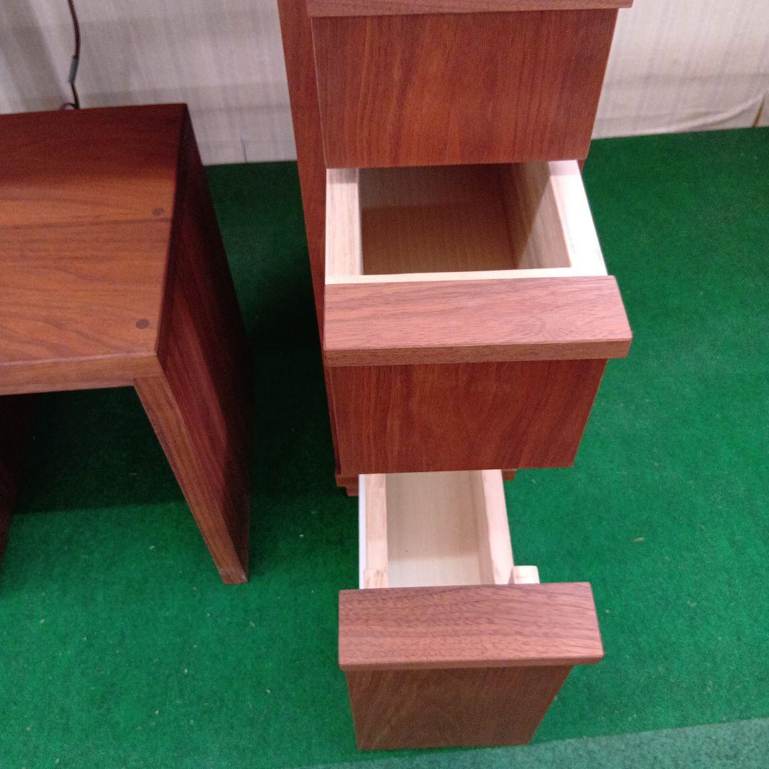 展示品 アカセ木工 モアレ ス ウォールナット 材 木製ドレッサー・鏡台