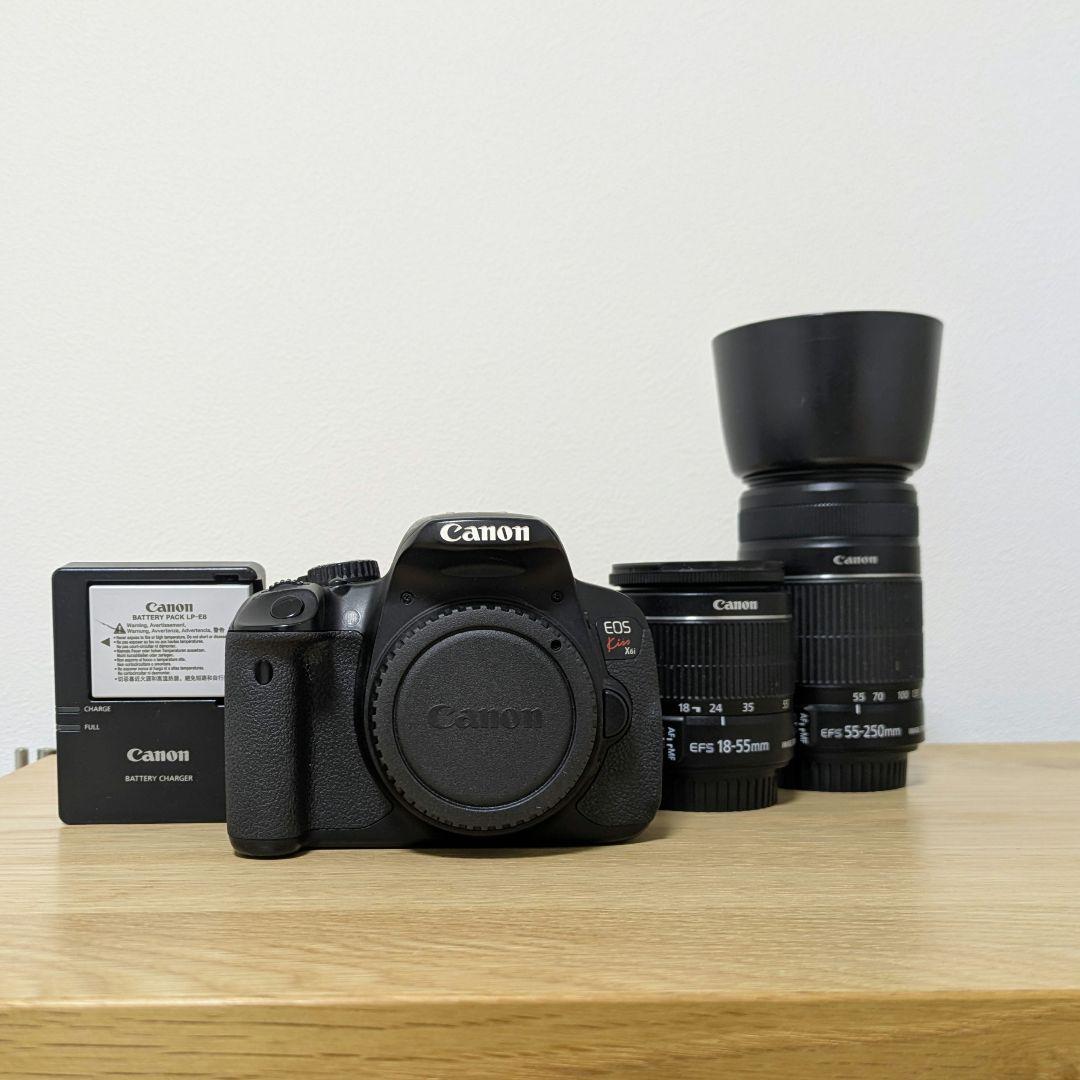 Canon EOS Kiss X6i レンズ2本セット キヤノン（Canon） Canon EOS kiss X6i ダブルレンズキット デジタル