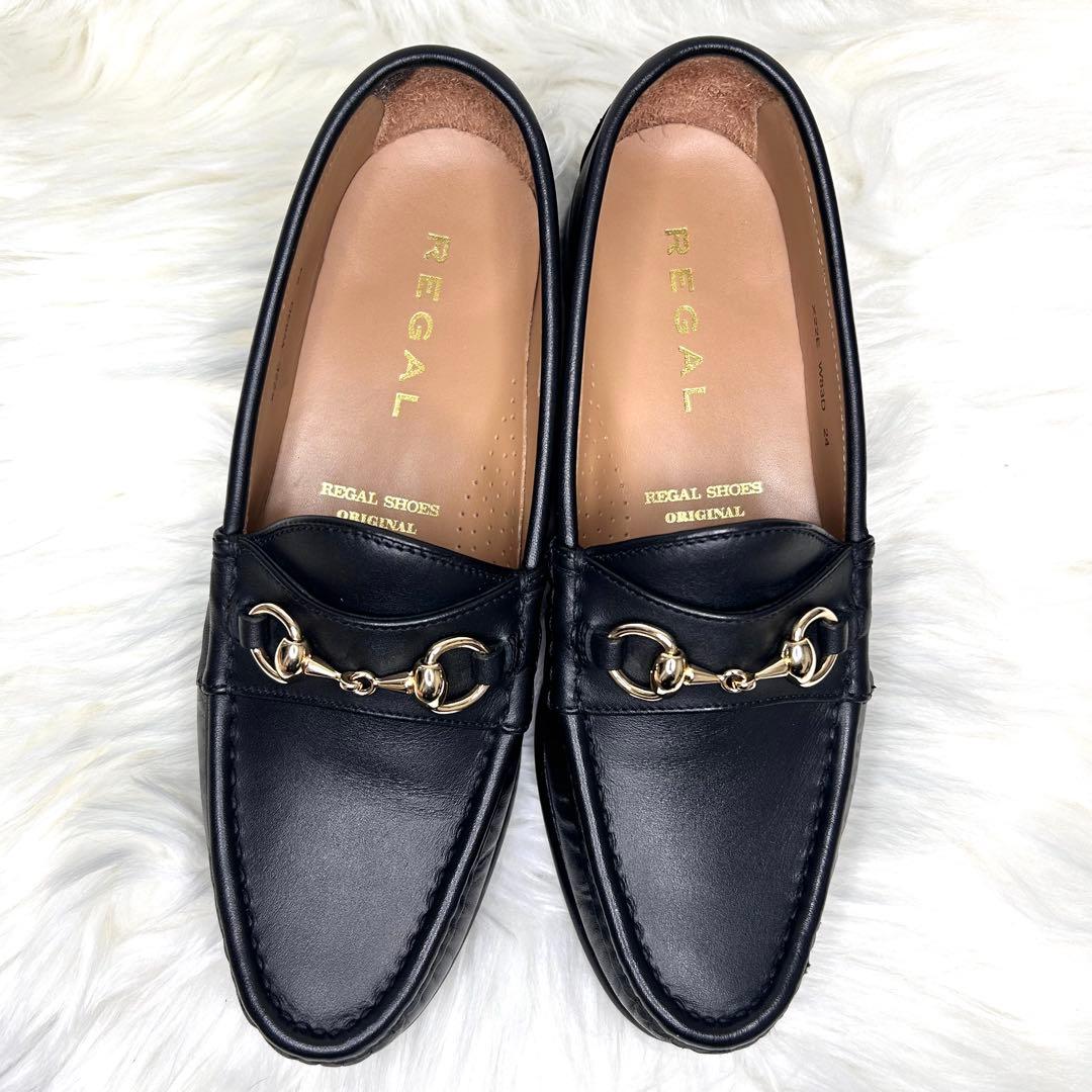 ✨美品✨【リーガル】ビットローファー 本革 黒 W83D 金具 24 - メルカリ