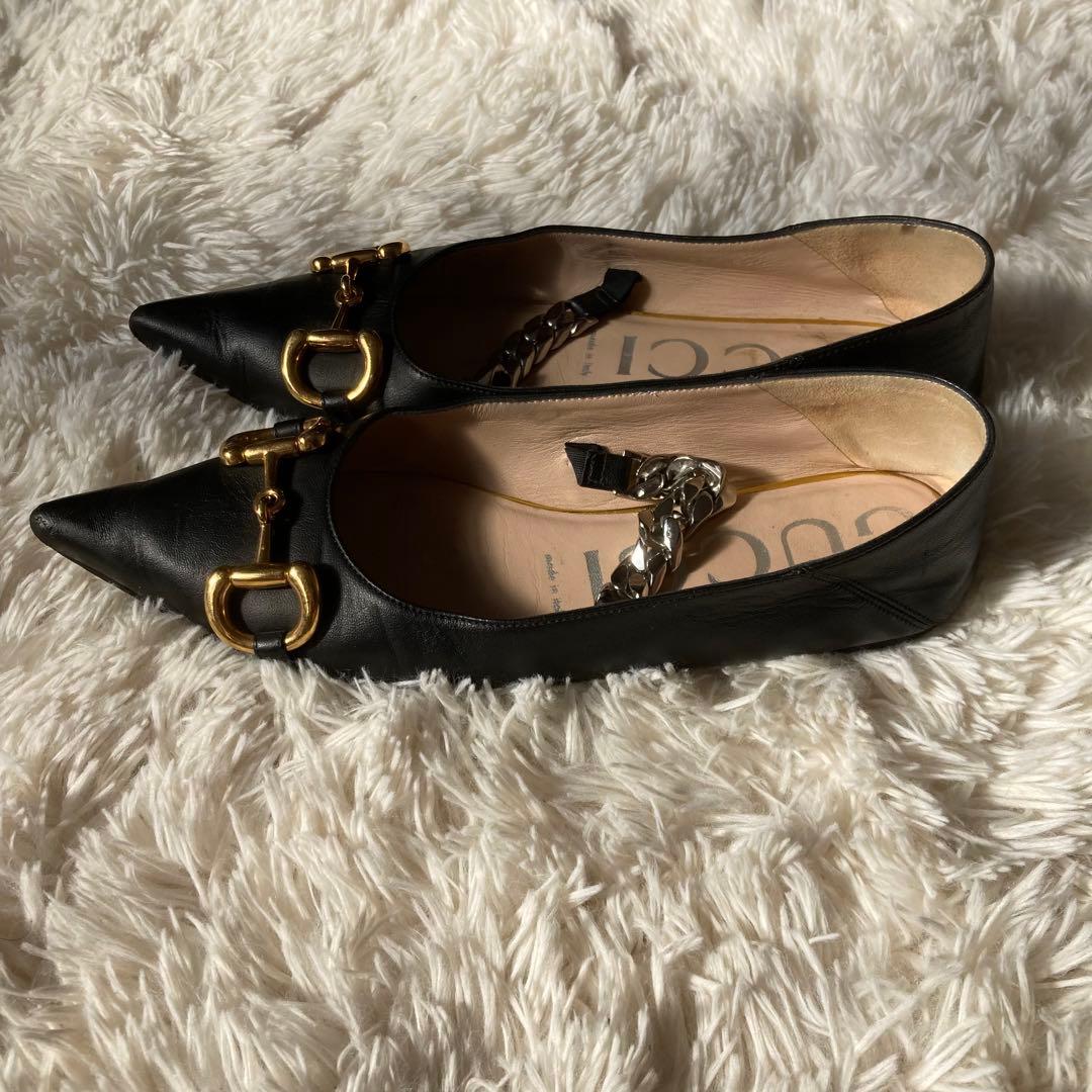 ☆グッチ☆ホースビット☆ローファー☆フラットシューズ☆621161