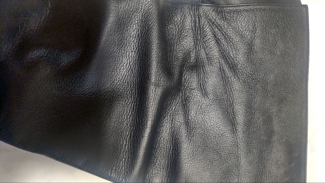 COMEX ブラックレザーニーハイブーツ 23.5cm 5378