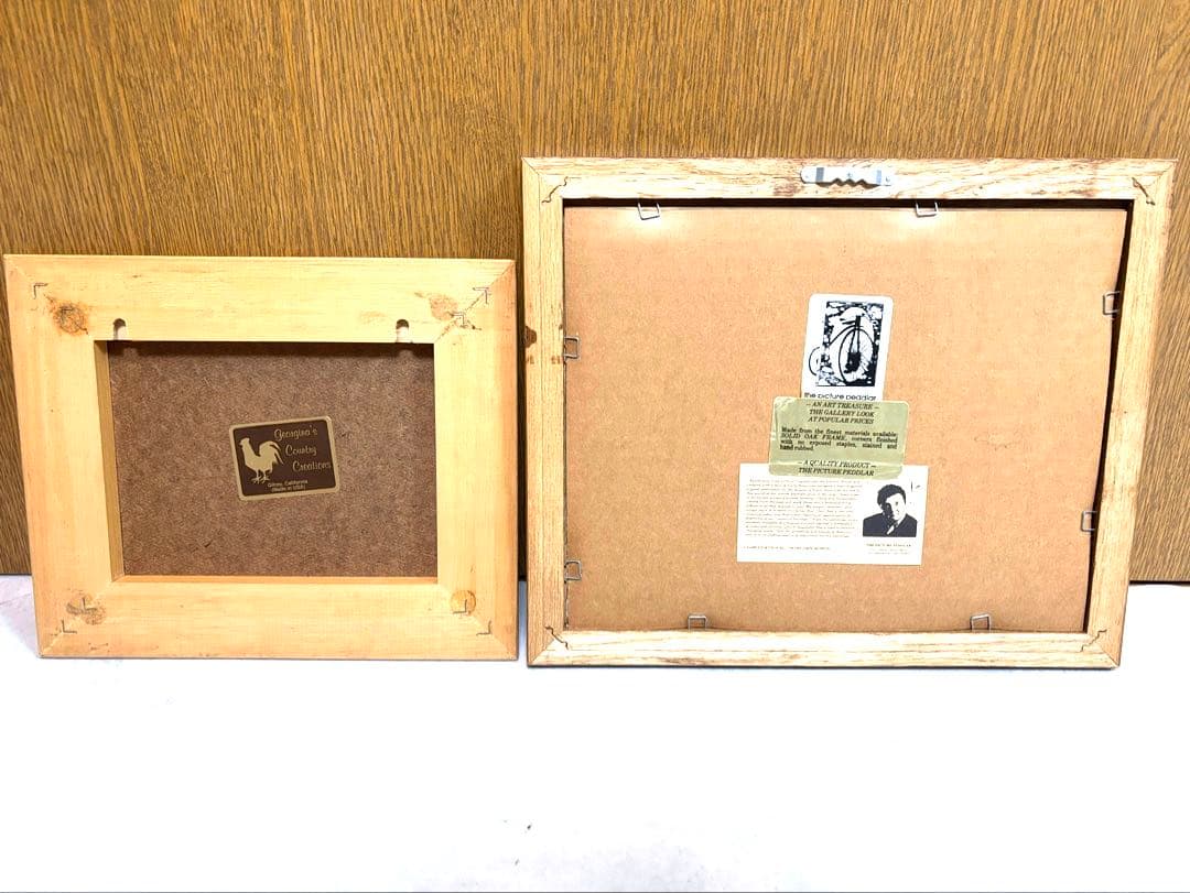 2点セット】チャールズ・ワイソッキー 額装絵画 カントリー