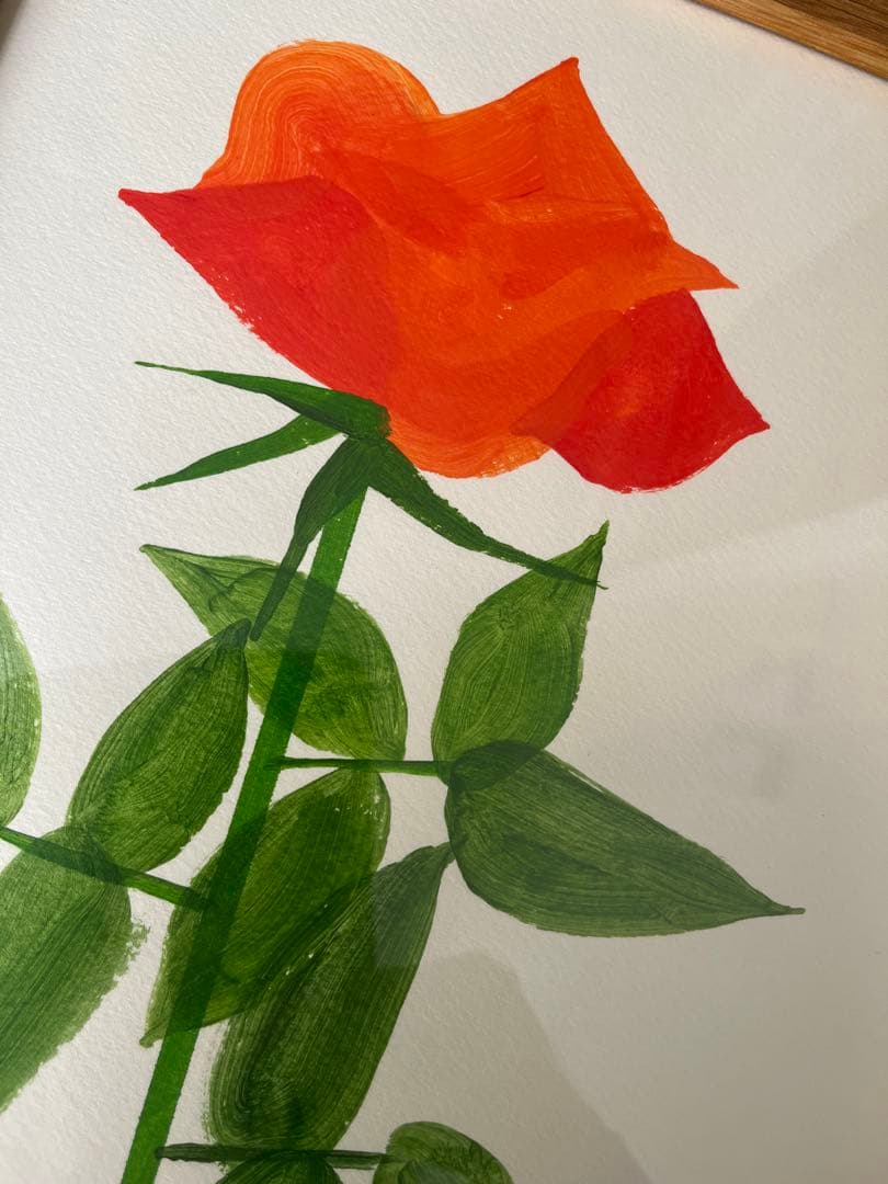 山口一郎 原画 オレンジの薔薇 2025 new song 一点物