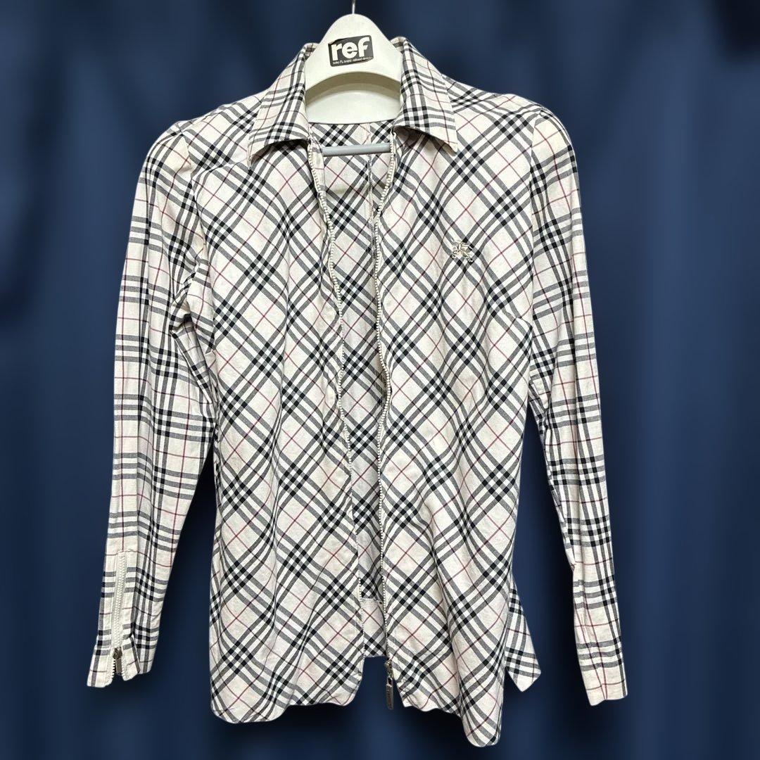 BURBERRY チェック柄 長袖シャツ Lサイズ - メルカリ