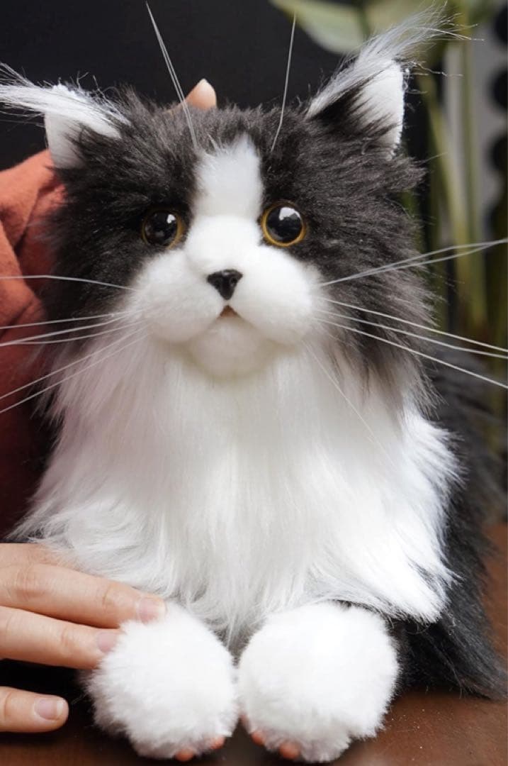 猫ぬいぐるみ リアル 本物そっくり ハンドメイド やさしい手触り 誕生