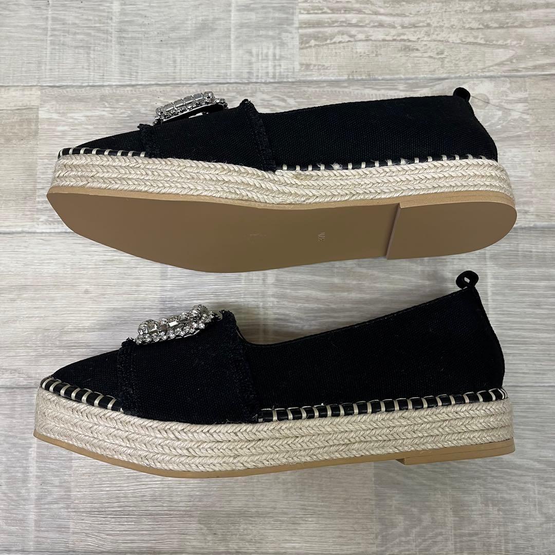 A*M様 美品！ ユナイテッドアローズ ビジュー エスパドリーユ スリッポン 3