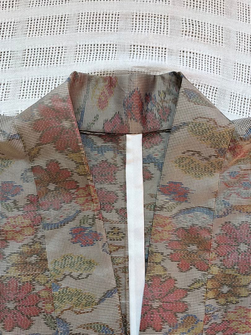 まみこ様♡本場奄美大島紬 作務衣　登録商標付き　古典華（秋竹梅）大人お洒落上衣