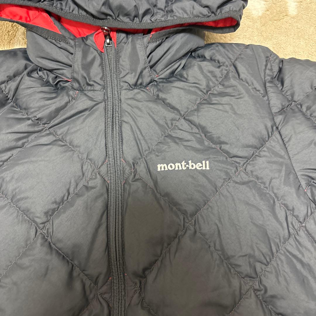 mont-bell ダウンジャケット 黒 赤 - メルカリ