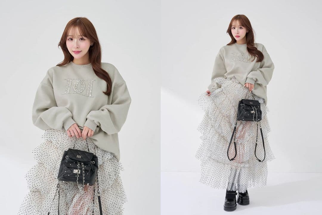 ダーリッチ darich DDロゴビジュースウェットプルオーバー ピンク