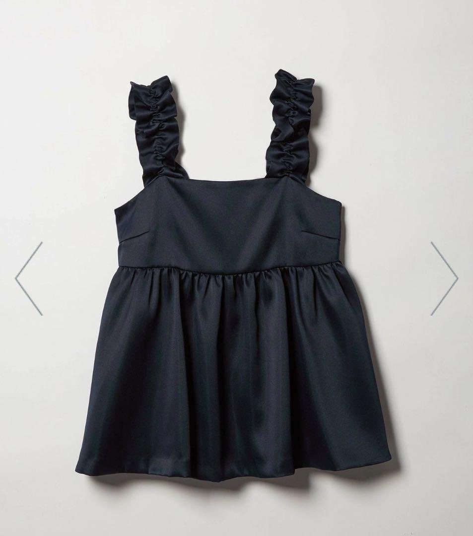 最終価格　ユナイテッドアローズ　ギャザー サテン キャミソール -ウォッシャブル