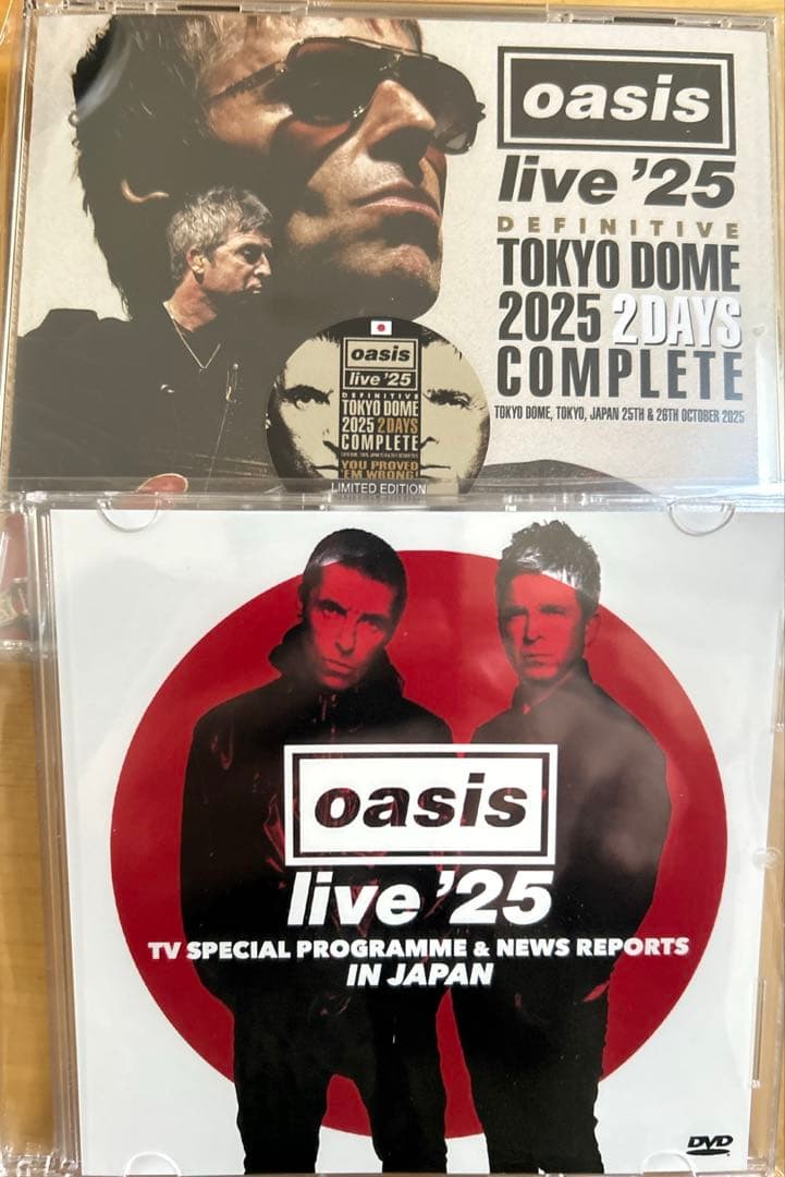 し*ん様 新品未開封 oasis DEFINITIVE TOKYO DOME 2 OASIS オアシス DEFINITIVE TOKYO DOME 2025 2 DAYS COMPLETE 新品未