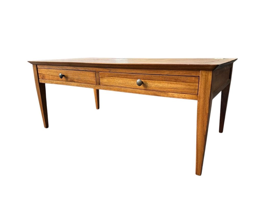 チークスタイリッシュデスク　ロータイプ　ローテーブル Amazon.co.jp: パソコンデスク 机 木製 書斎机 低い 低め PCデスク