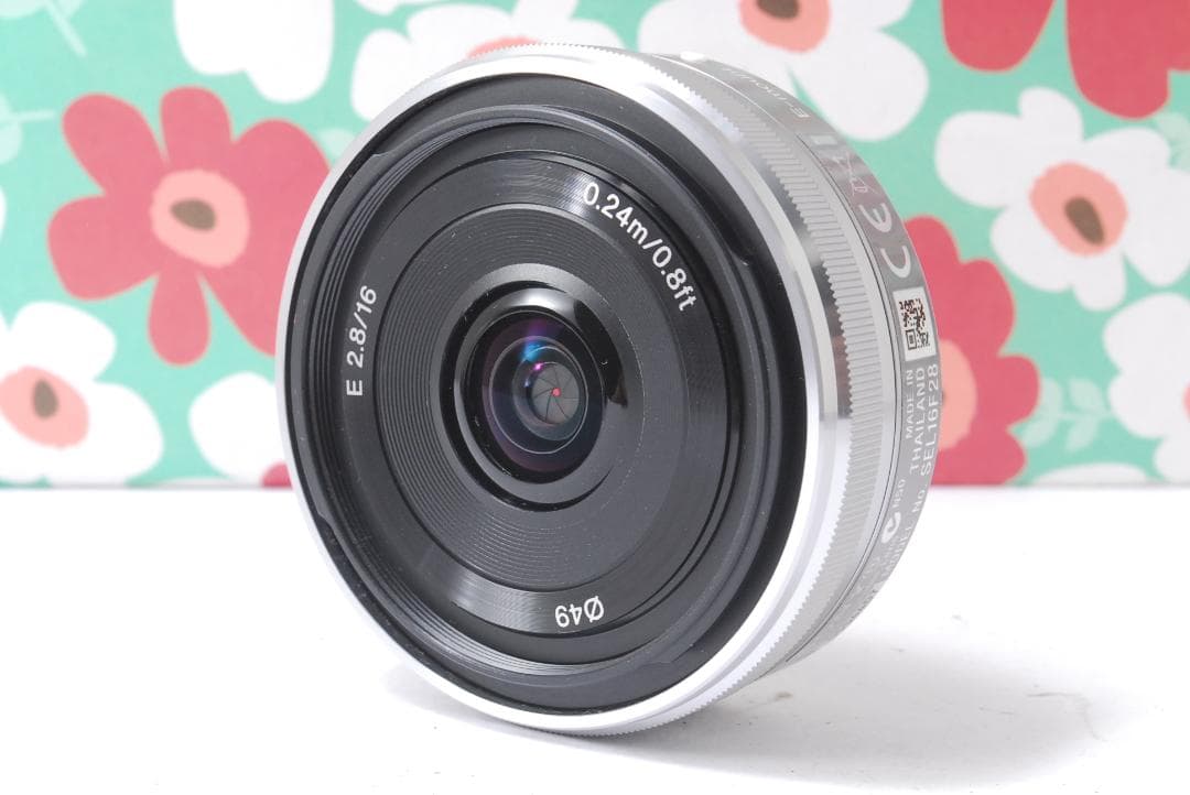 ❤SONY 単焦点 SEL16F28❤パンケーキレンズ Eマウント❤大人気❤