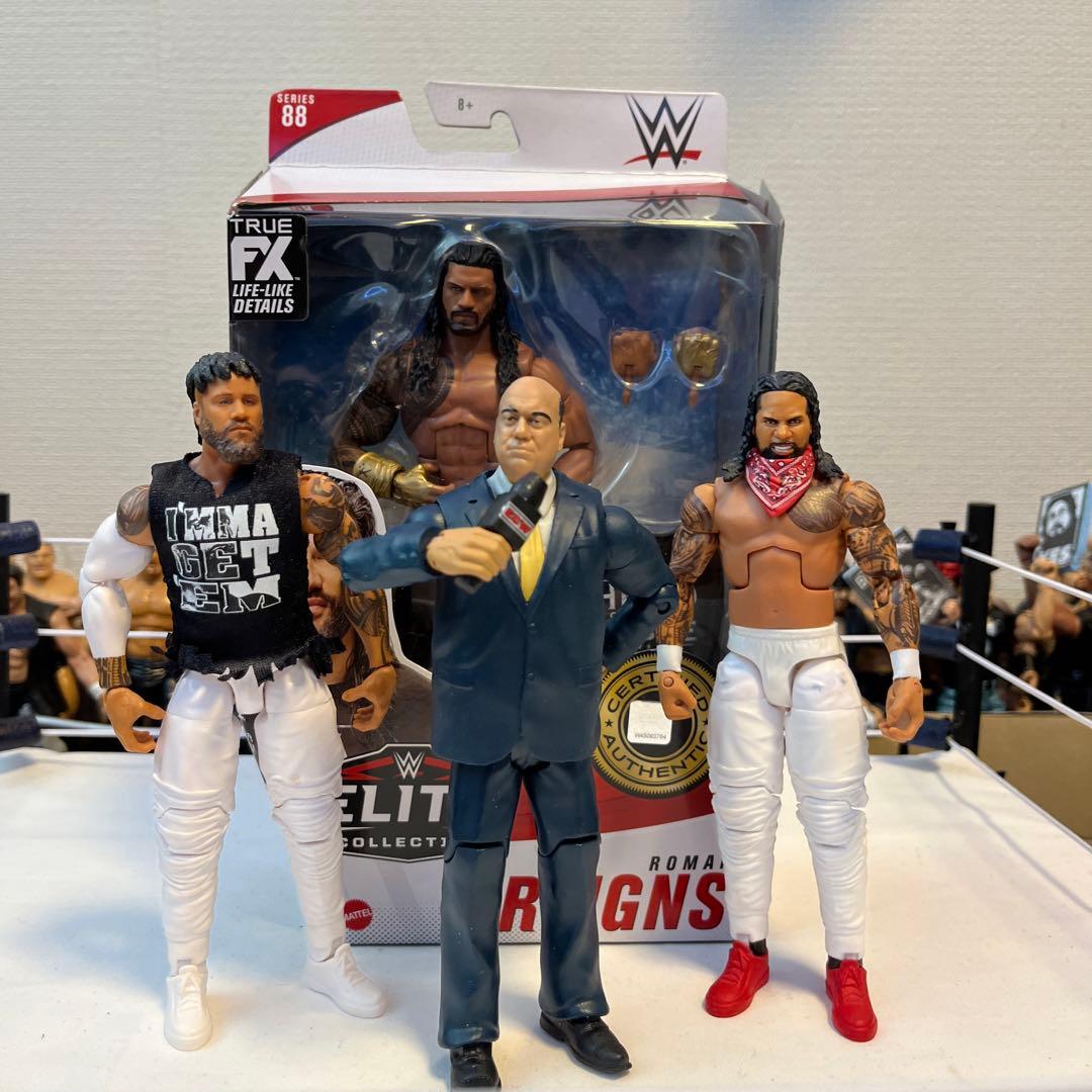 wweフィギュア ローマンレインズ USOs ポールヘイマン - メルカリ