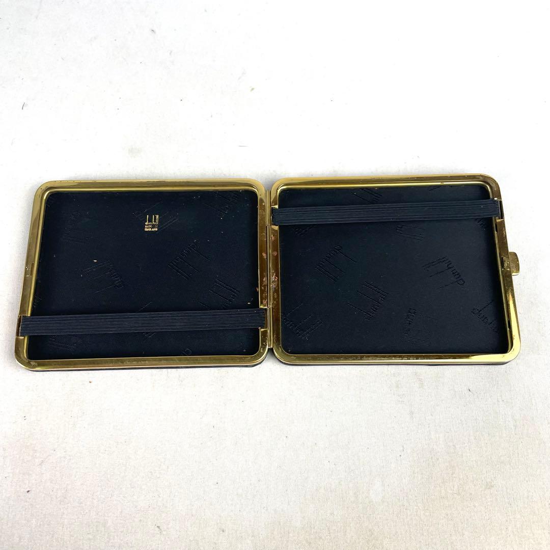 dunhill ダンヒル タバコ シガレット ケース レザー ブラック - メルカリ