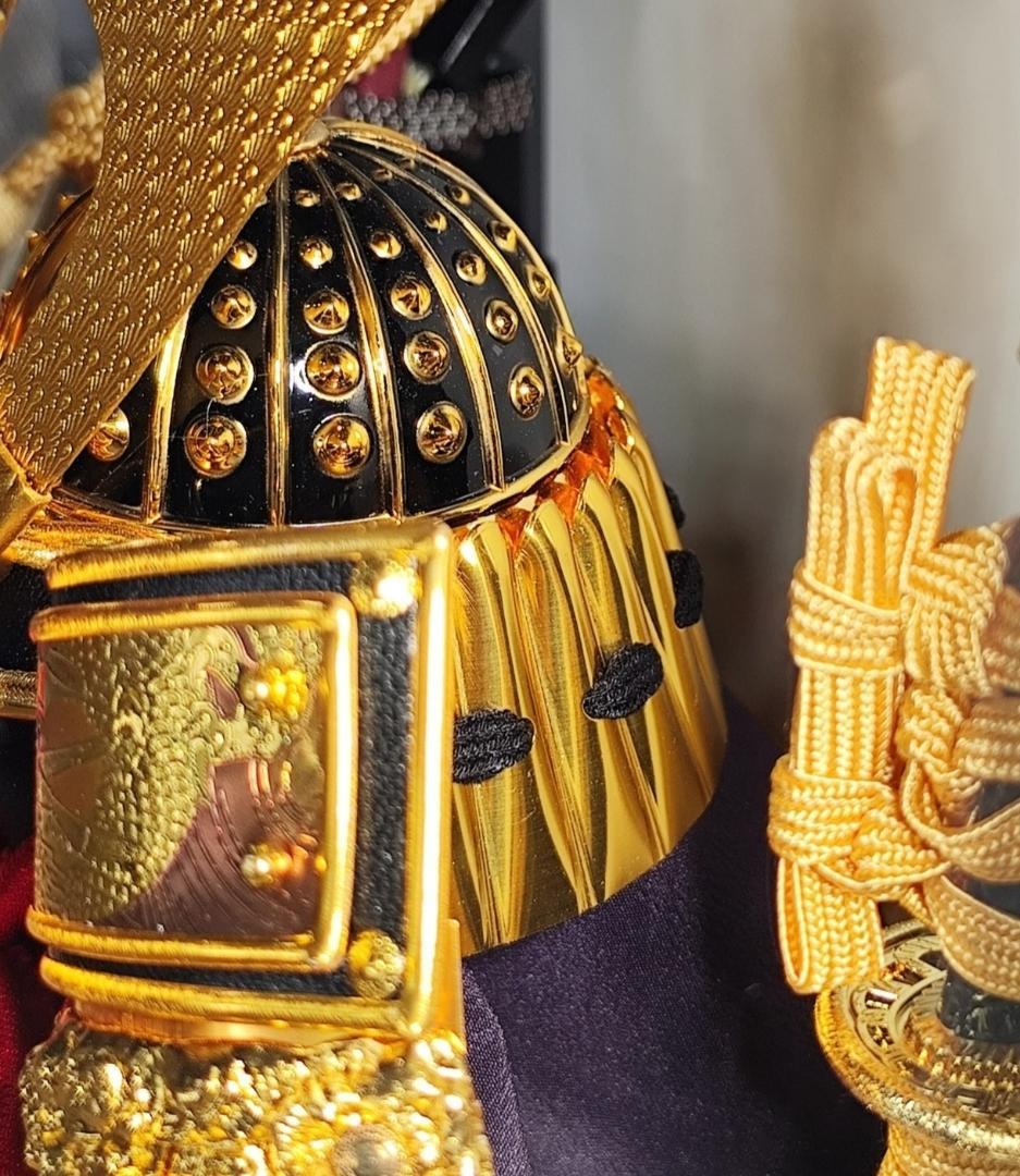 《新品》人形屋ホンポ 五月人形 黒大鍬 h075-aaa-y5-1-b