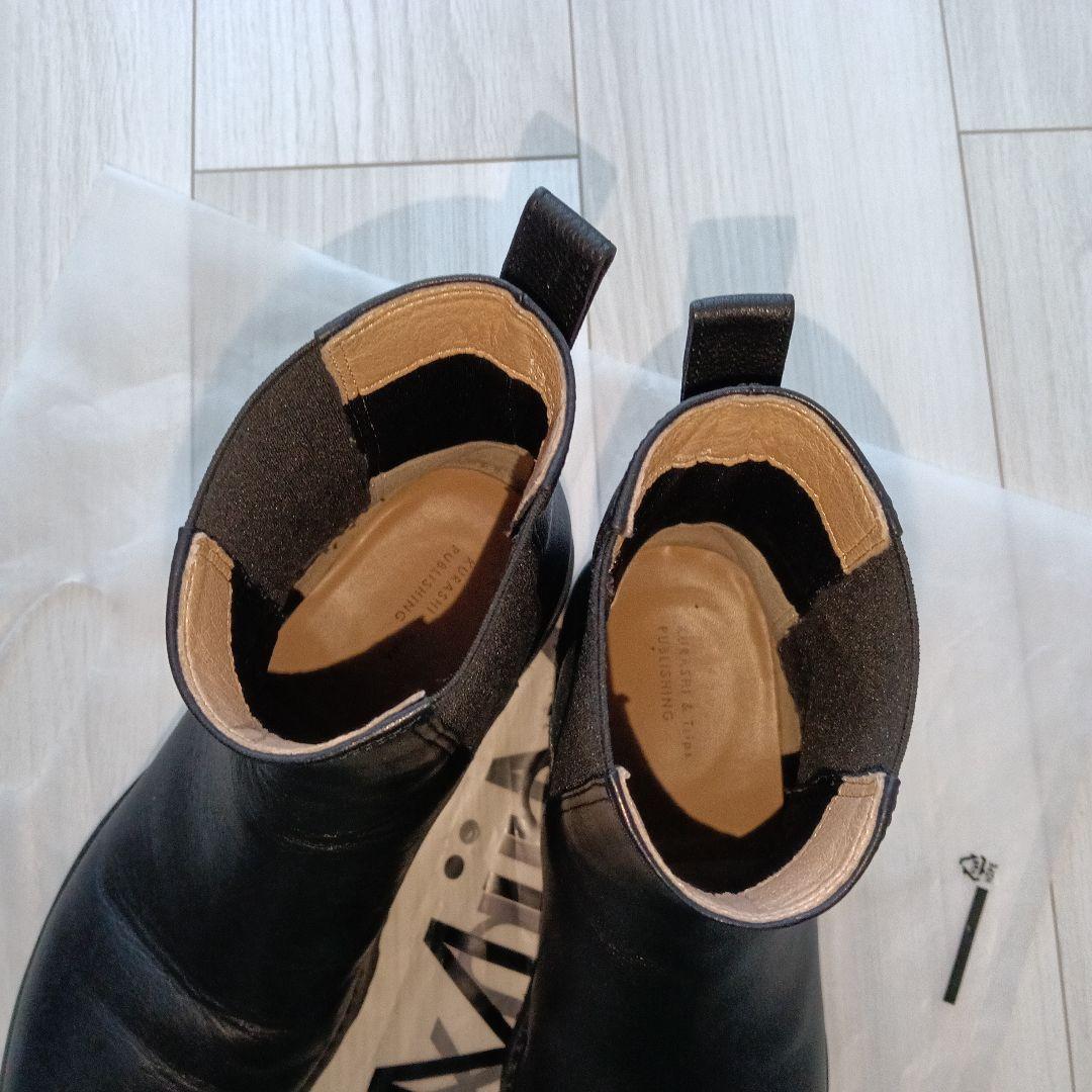 北欧暮らしの道具店 サイドゴアブーツ 黒 24.5cm - メルカリ