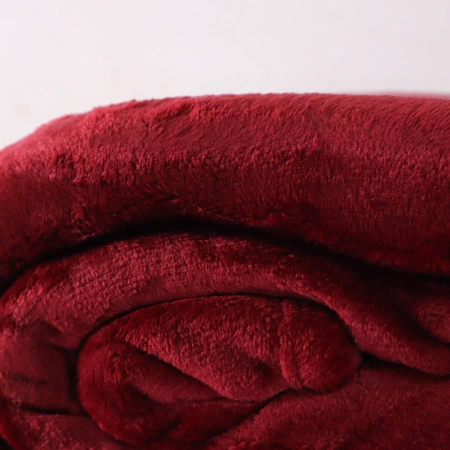 2枚セット 新品 アマゾンベーシック ブランケット 大判 赤 ベルベット