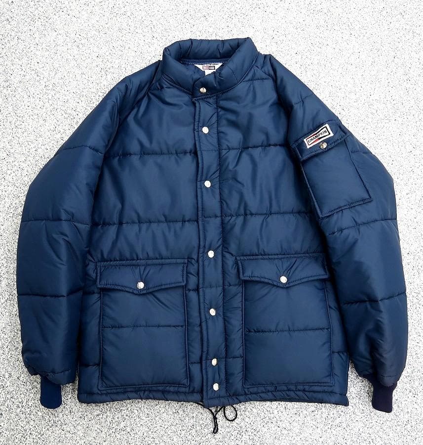 極美品 L 70s チャンピオン オフィシャル物 中綿 レーシング