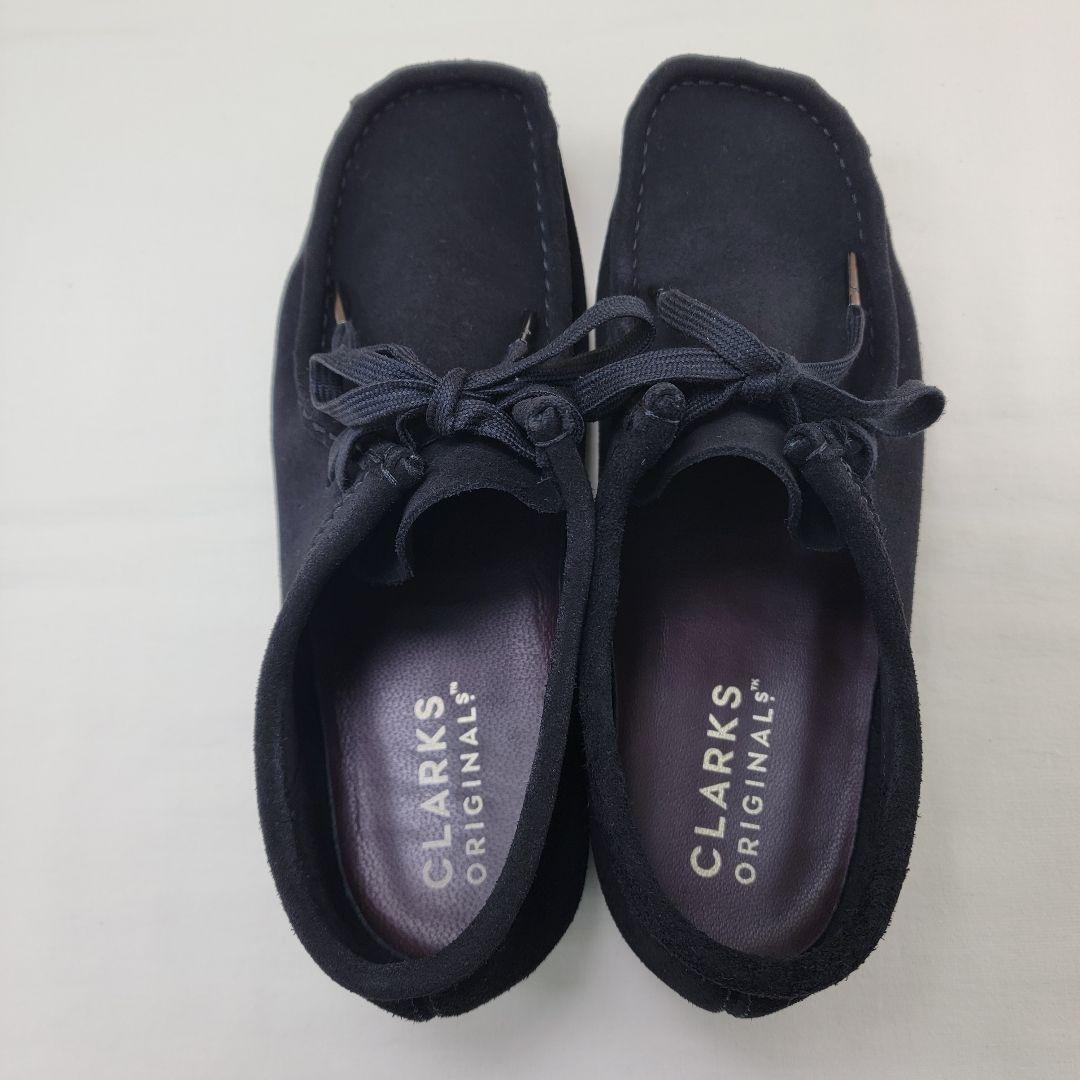 クラークス ワラビー ブラック スエード UK6 24.5cm