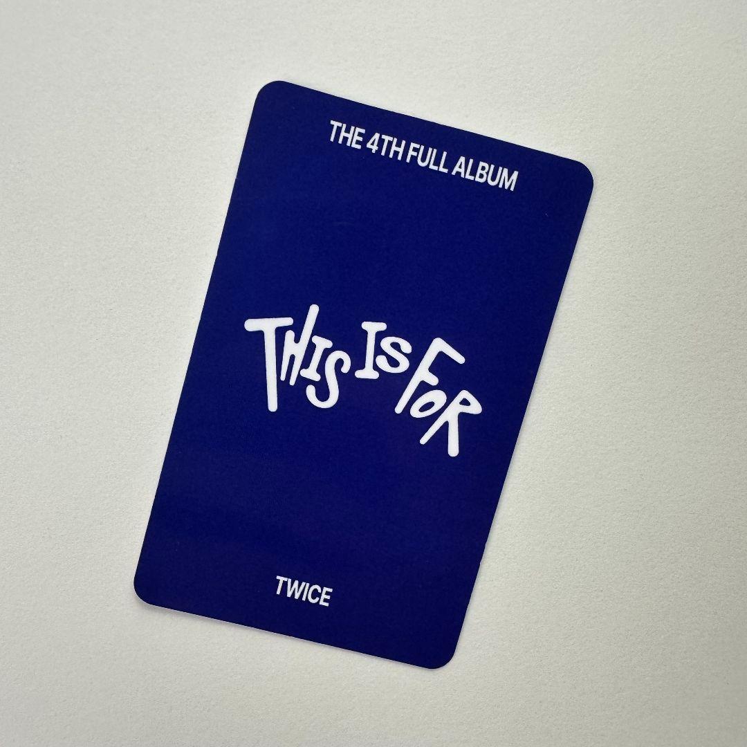 TWICE THIS IS FOR 限定 サノク ジヒョ トレカ TWICE THIS IS FOR 限定
