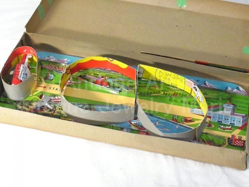 ブリキの飛行機が走る ドリームランド エアポート 1960年代日本製