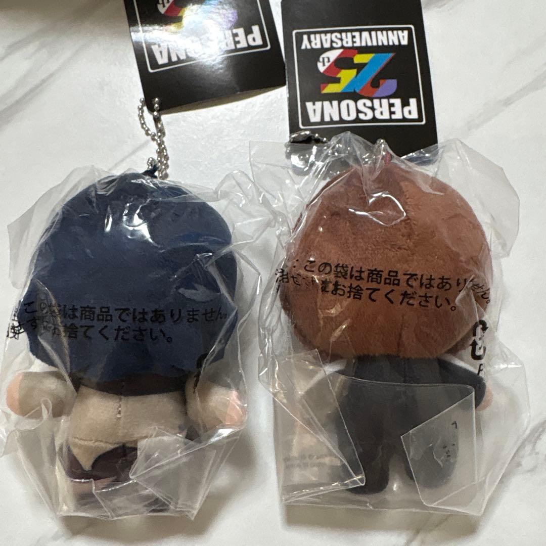 ペルソナ25周年 主人公ぬいぐるみキーホルダー 周防達哉 天野舞耶