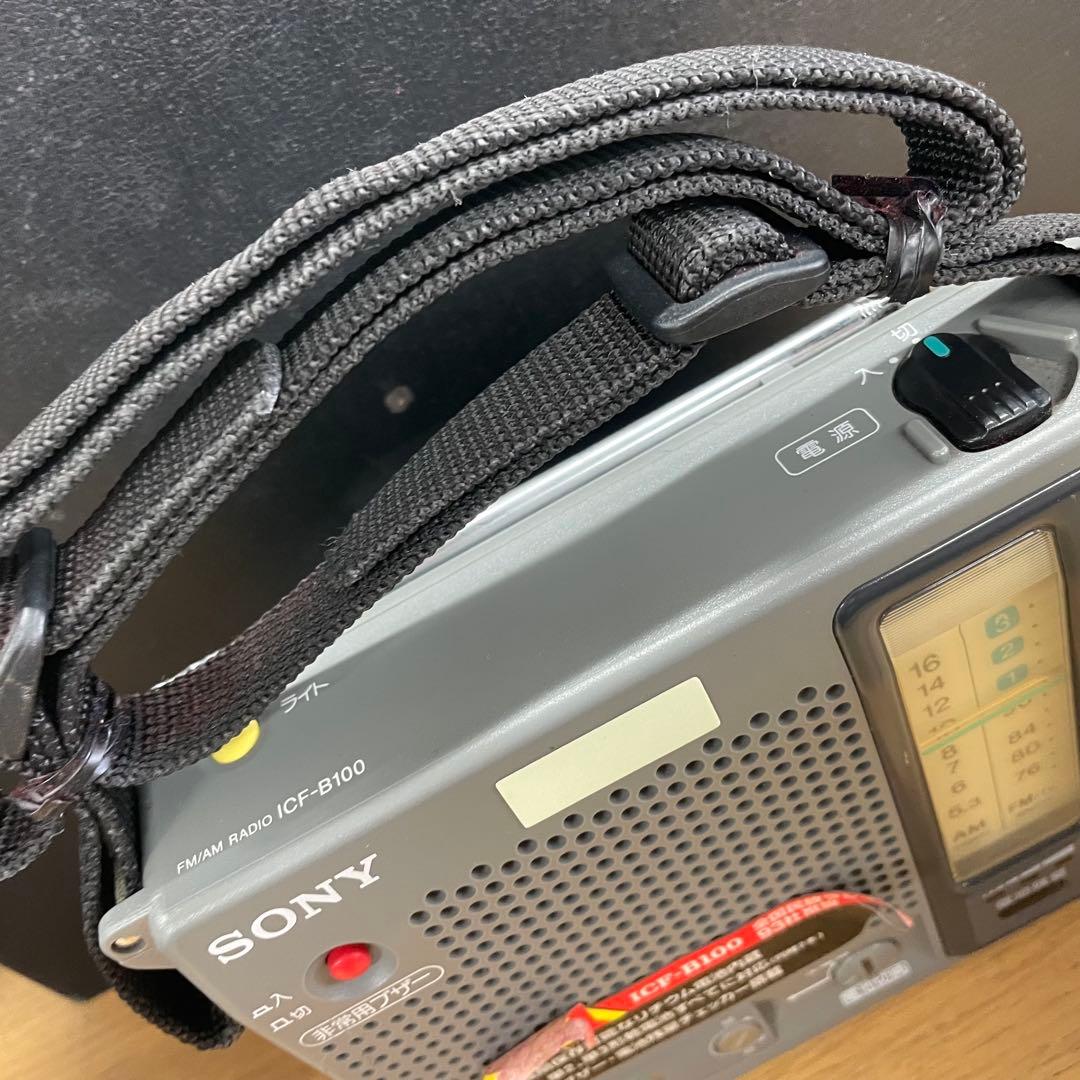 動作品 SONY ICF-B100 防災ラジオ FM/AM 非常用 - メルカリ