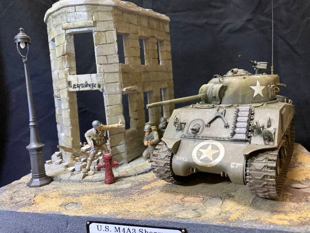 M4A3 シャーマン　ミリタリー　ジオラマ 楽天市場】AFM M4A3中戦車 シャーマン 1175Blocks◇ブロック リアル