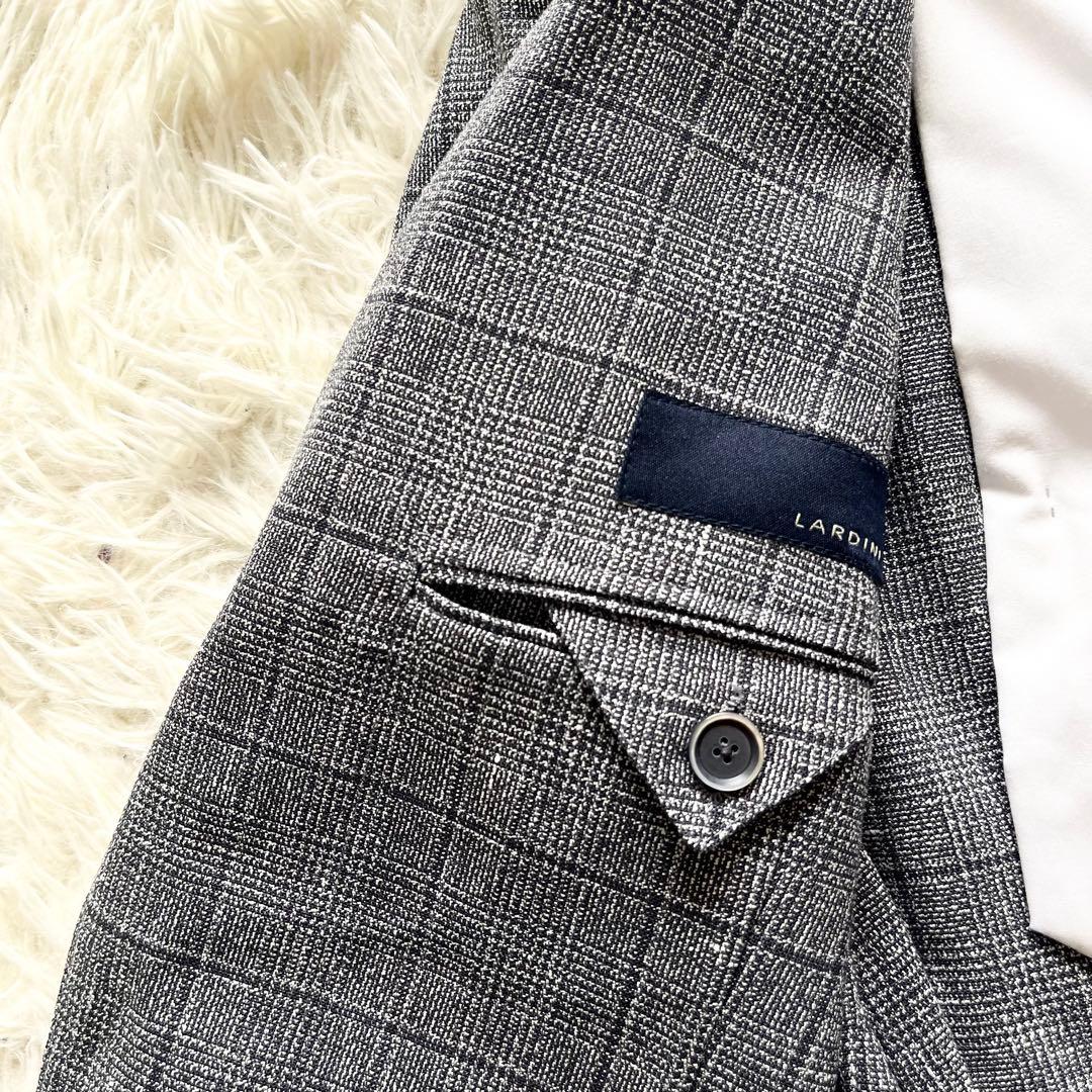 <美品>LARDINI ネイビー ウール フラックス ジャケット サイズ44 美品>LARDINI ネイビー ウール フラックス ジャケット サイズ44 - メルカリ