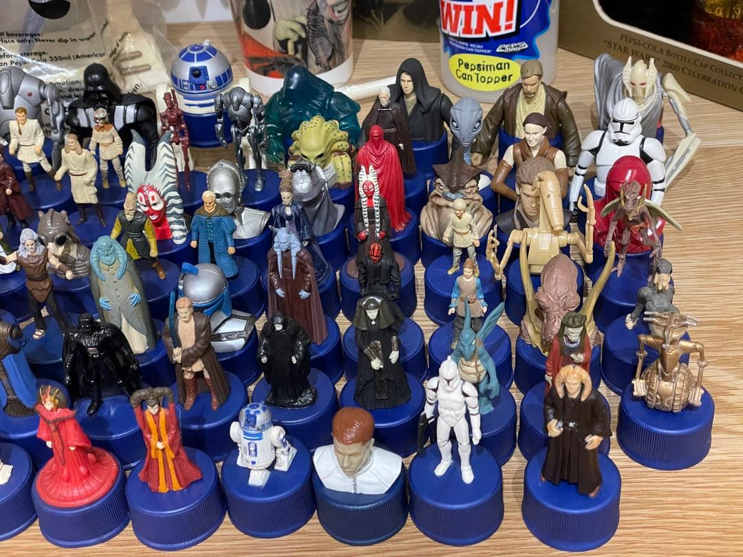 スターウォーズ ペプシ ボトルキャップ 88個 ボトルホルダー まとめ