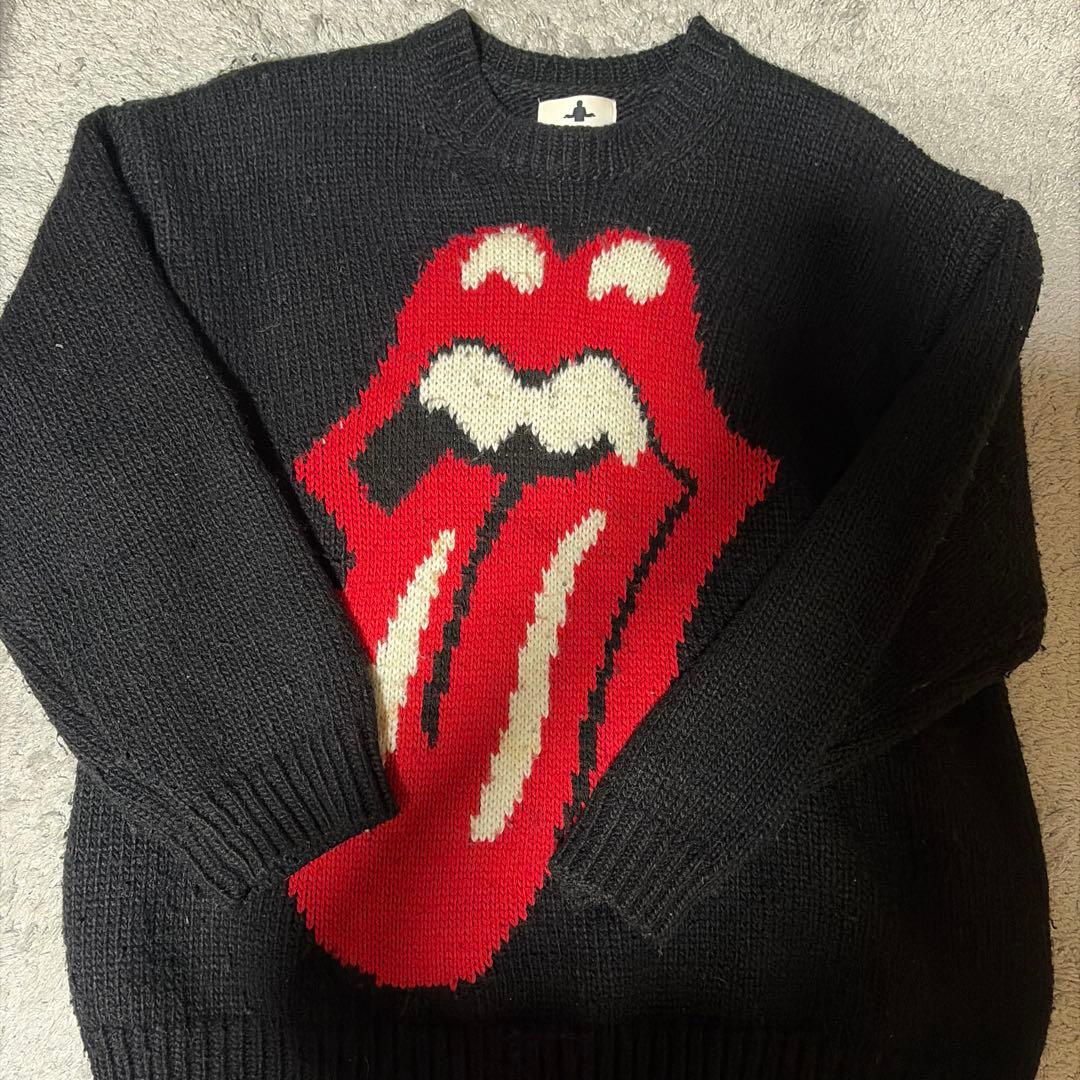 DONCARE Rolling Stones 舌ロゴ ニットセーター - メルカリ