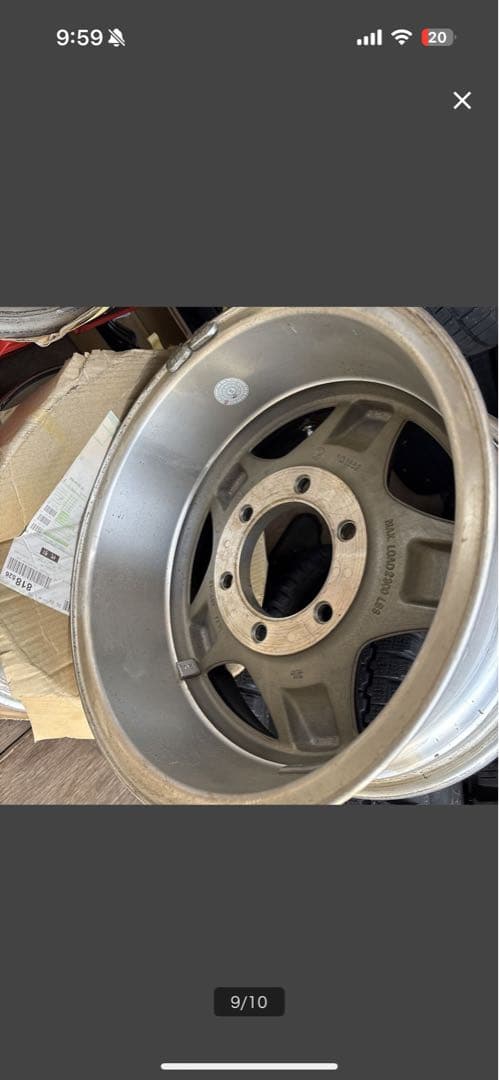 15インチ　6穴　7J -13 　深リム　ハイエース、d21 bots様用