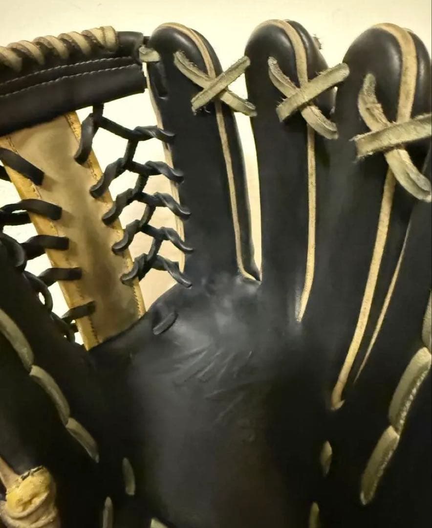 中古/定価6万】ミズノプロ 外野手 西川型グラブ 黒ブロンド - メルカリ