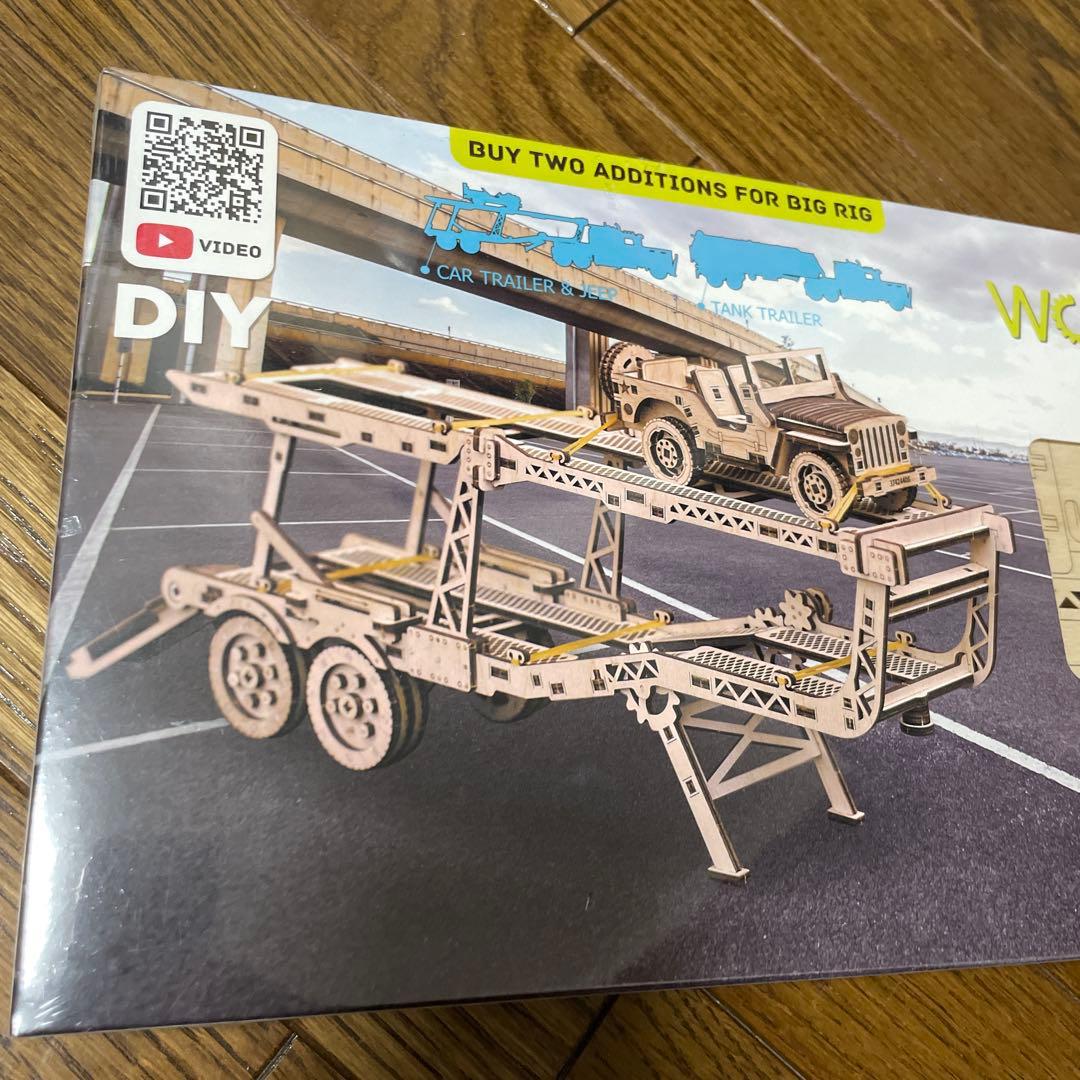Wood Trick 3Dパズル トレーラーとジープ - メルカリ