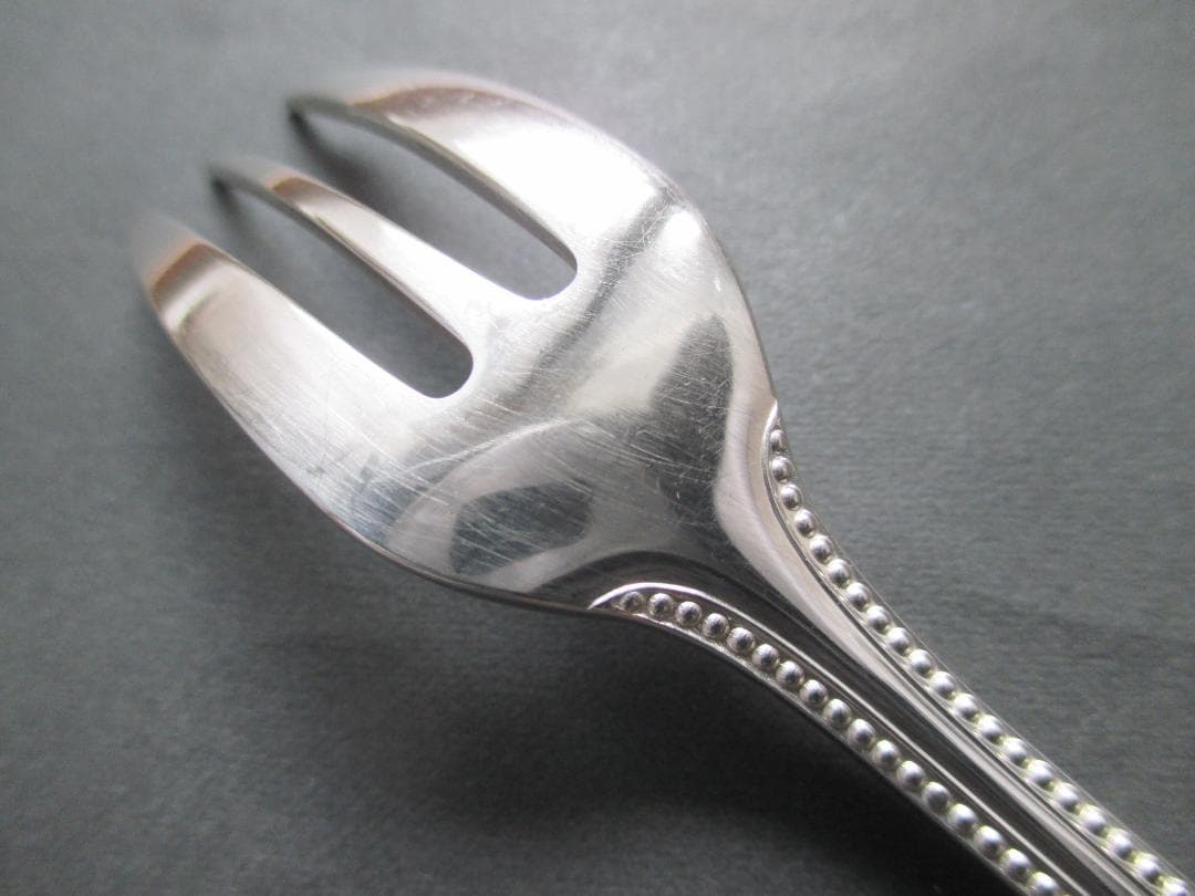 美品☆仏蘭西 高級銀器クリストフルシルバー 銀Pケーキフォーク1本