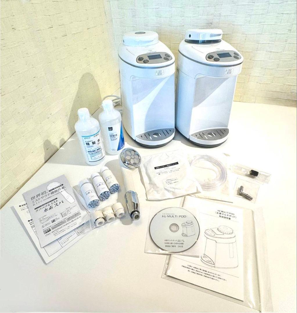 水素マルチポッドとナノバブルミストシャワーヘッド　セット内容変更 シャワーヘッド ナノバブル 節水 ミスト 塩素 除去 マイクロナノバブル