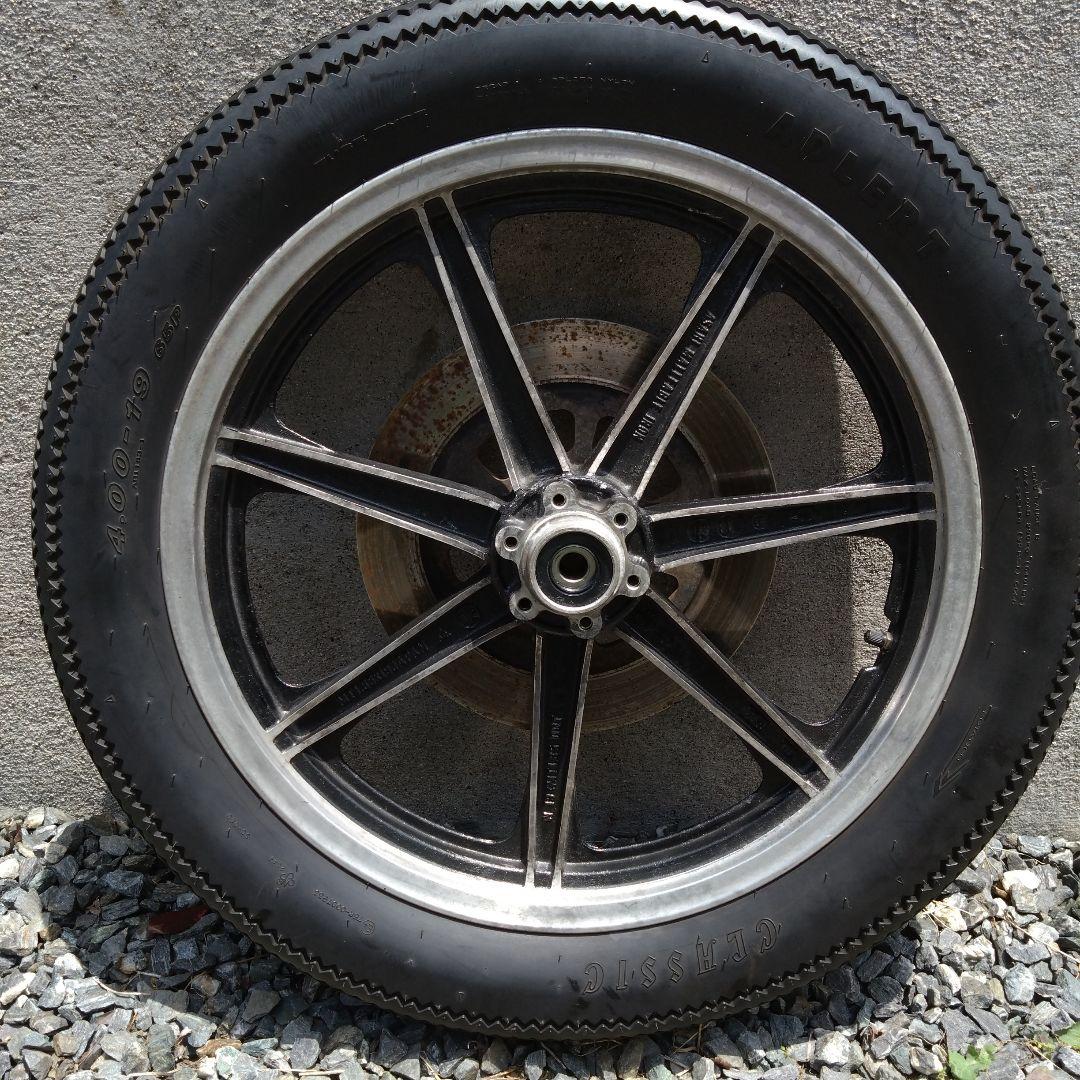 希少 ヤマハ SR400 純正 キャストホイール タイヤ付 フロント19 - メルカリ