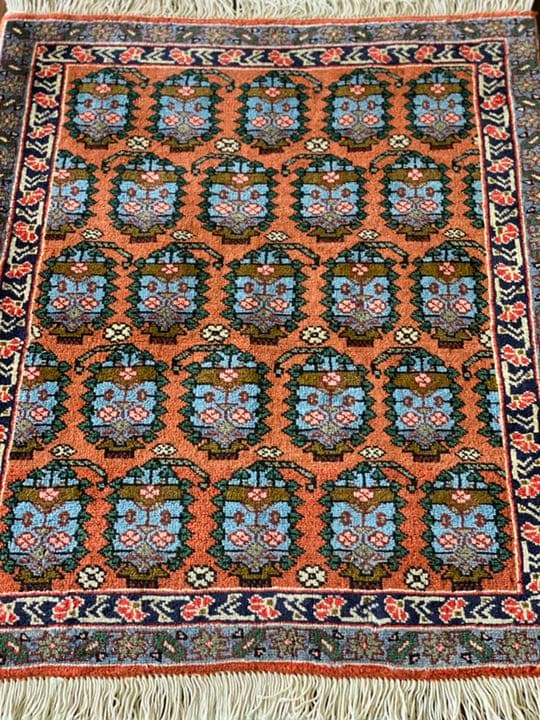 ヴィンテージ アルデビル産 ペルシャ絨毯 95.5cm×78cm