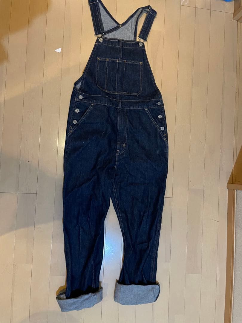 リーバイス★マリオ　コラボオーバーオール　Sサイズ リーバイス スーパーマリオ コラボ オーバーオール S - メルカリ