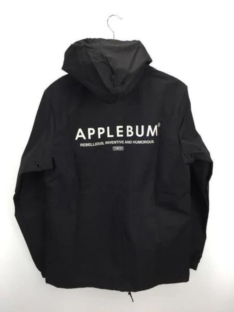 APPLEBUM フード付きナイロンジャケット ブラック - メルカリ