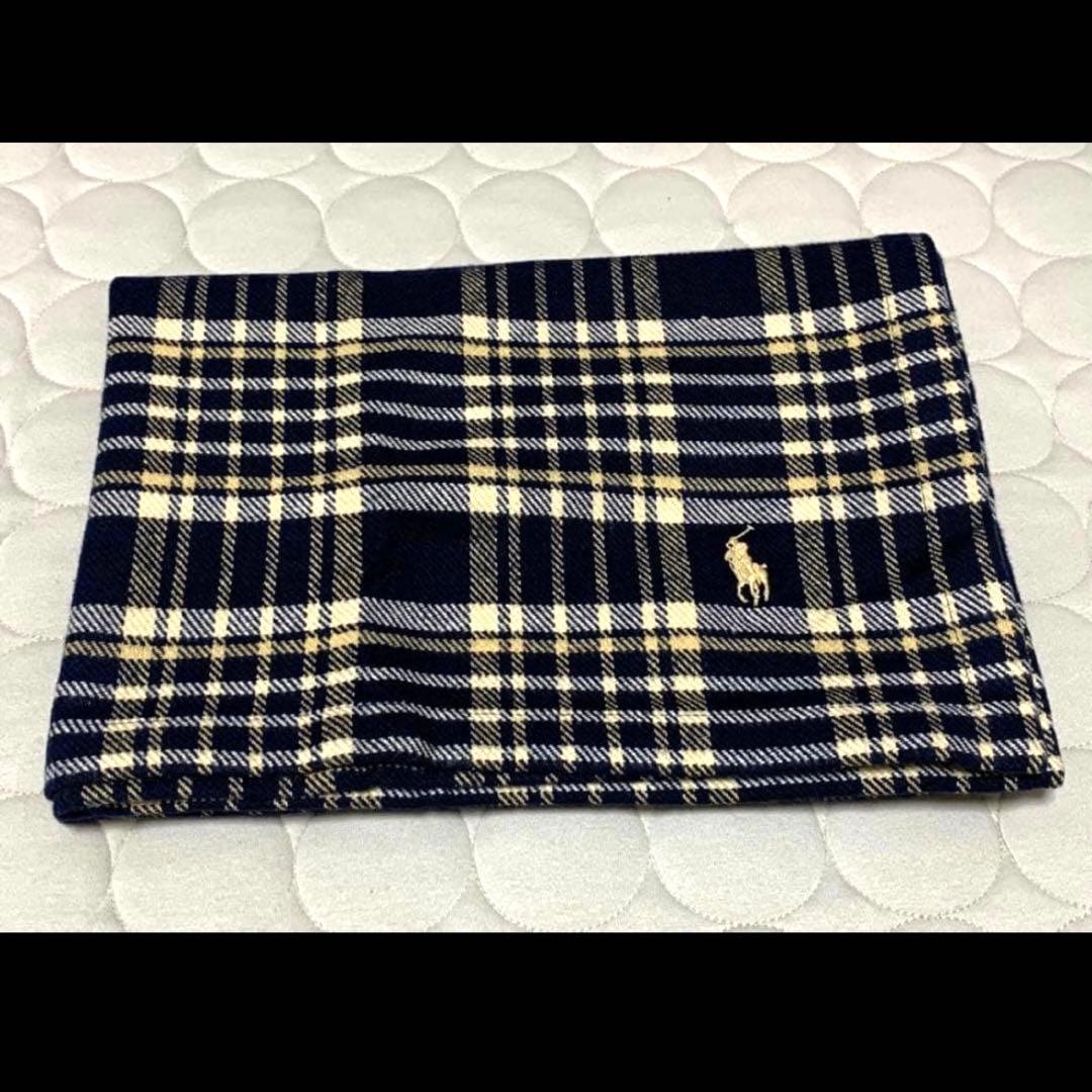 新品・タグ付】ラルフローレン ハーフブランケット チェック - メルカリ